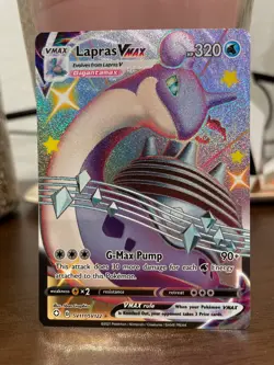 Pokemon TCG Lapras VMAX SV111/SV122 Shining Fates: Shiny Vault Holo Card NM - Image 1
