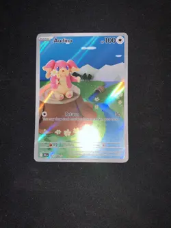 Pokemon TCG Black Bolt Audino Rare Card 151/086 Illustration GM - Image 1