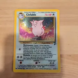 Clefable - 5/130 - Pokemon Base Set 2 Holo Rare Card WOTC LP - Image 1