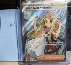 Pokemon TCG Mega Evolution Lillie’s Determination Full Art Trainer Card 169/132 - Image 1