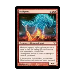 WOTC MtG Avacyn Restored Malignus (MR) EX - Image 1