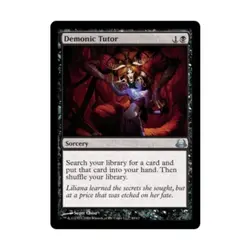 WOTC MtG Divine vs. Demonic Demonic Tutor (U) NM - Image 1