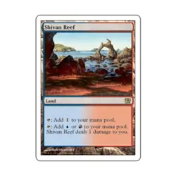WOTC MtG 9th Ed Shivan Reef (R) EX - Image 1