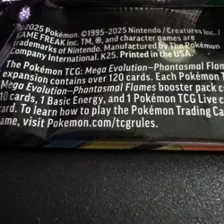 Pokemon TCG: Mega Evolution Phantasmal Flames Booster Pack 2025 - Image 3