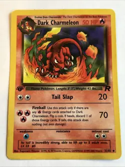 Pokemon Dark Charmeleon 32/82 1st Edition Team Rocket Vintage - Image 1