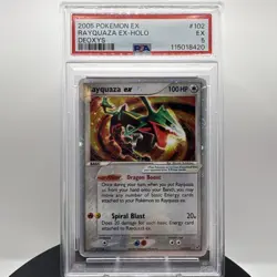 Pokemon Rayquaza ex #102 EX Deoxys Holo Rare EX PSA 5 2005 TCG - Image 1