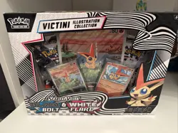 Pokemon TCG Unova Victini Illustration Collection Box Black Bolt White Flare - Image 1