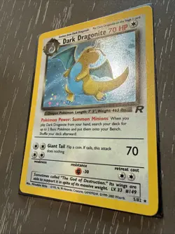 Pokemon TCG Dark Dragonite Holo Rare – Team Rocket 5/82 – WOTC - Image 2