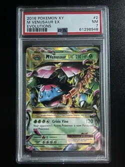 2014 POKEMON XY #2 M VENUSAUR EX PSA 7 - Image 1