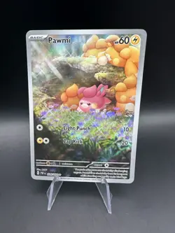 Pawmi 226 Pokemon TCG Paldean Fates (PAF) Illustration Rare NM - Image 1