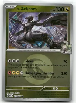n's Zekrom 155/217 Ascended Heroes Energy Symbol Reverse Holo Pokemon TCG - Image 1