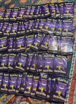 NIP (LOT OF 100) POKEMON TCG “TRICK or TRADE” Halloween Special Mini Packs NEW 5 - Image 3