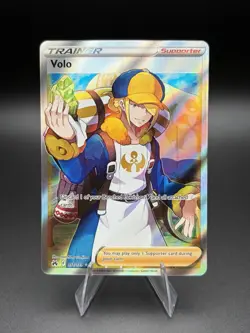 Pokemon Volo Trainer-Supporter 151/159 Crown Zenith Ultra Rare Full Art Holo - Image 1