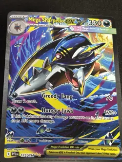 Mega Sharpedo EX Phantasmal Flames 127/094 SIR NM/M- Pokemon TCG - Image 1