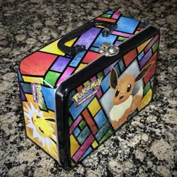 Pokemon TCG Treasure Chest Eevee Lunch Box 2021 Empty Tin Only NEW - Image 2