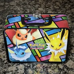 Pokemon TCG Treasure Chest Eevee Lunch Box 2021 Empty Tin Only NEW - Image 4