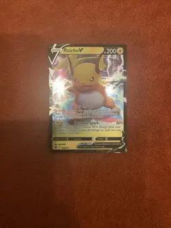 Raichu V 045/172 SWSH Brilliant Stars Holo Ultra Rare 2022 Pokemon TCG NM - Image 1
