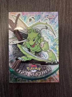 CUSTOM POST FOR XTEAMROCKET - Topps Chrome Pokemon Scyther - Image 1