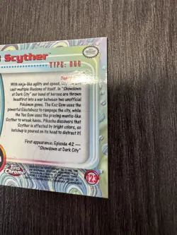 CUSTOM POST FOR XTEAMROCKET - Topps Chrome Pokemon Scyther - Image 4