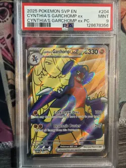 Cynthia’s Garchomp ex 2025 Pokemon TCG Black Star Promo #204 PSA 9 - Image 1