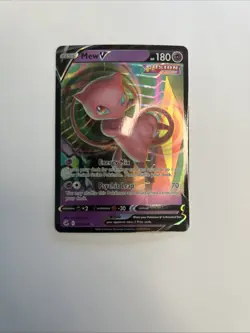 Pokemon TCG SWSH: Fusion Strike Ultra Rare Mew v #113/264 NM Condition - Image 1