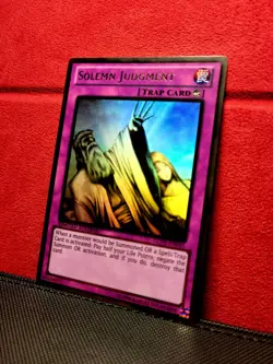 Solemn Judgment GLD5-EN045 Gold Series Haunted Mine Ghost Rare CARD AS IS - Image 4