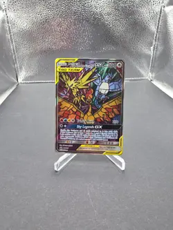 2019 Pokemon Sun & Moon Hidden Fates Moltres Zapdos Articuno ETB Promo SM210 LP - Image 1