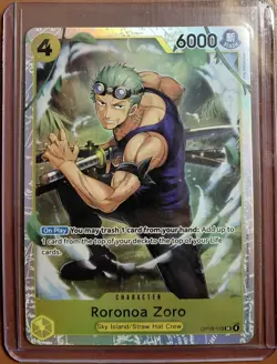 2026 One Piece CCG OP15 Adventure On Kami's Island Roronoa Zoro OP15-113 SR Foil - Image 1