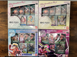 One Piece TCG Illustration Box Vol. 1–4 English Complete Set (4x Sealed) - Image 1
