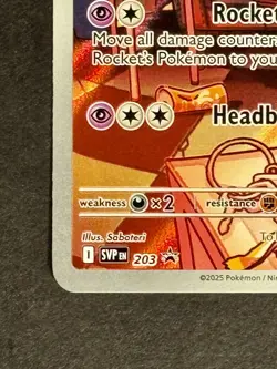 2025 Pokemon Team Rocket's Wobbuffet 203 Sv: Scarlet & Violet Promo Cards Holo - Image 2
