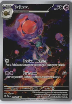 Rabsca Illustration Rare SV02 PAL Paldea Evolved 215/193 NM Pokemon Card - Image 1