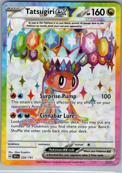 Tatsugiri ex 226/191 SV08: Surging Sparks - Pokemon Card - NM - Image 1