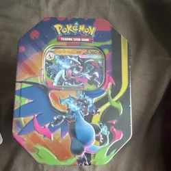 Pokemon Mega Charizard X Metal Tin Trading Card Game Standard 10-10300-120 - Image 1