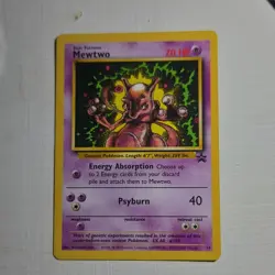 Pokemon Mewtwo Wotc Promo 14/53 Regular Promo Card 70 HP Psychic - Image 1