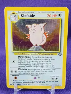 1999 Pokemon Clefable Jungle Holo 1/64 Rare Card - Image 1