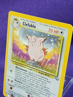 1999 Pokemon Clefable Jungle Holo 1/64 Rare Card - Image 2