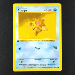 Staryu 65/102 - Base Set Shadowless 1st Edition - Pokemon Card - Image 1