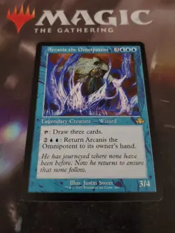 Mtg. 2x Arcanis the Omnipotent. Retro Frame. Dominaria Remastered. Nm - Image 1