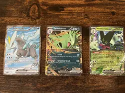 Rare Pokemon Cards Bundle of 3- Kyurem ex, Tyranitar ex, and Meowscarada ex - Image 1