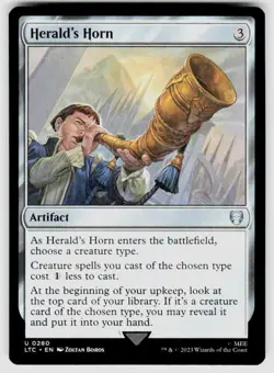 Herald's Horn - 280 - NM - Commander: The Lord of the Rings - Image 1