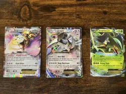 Rare Pokemon Cards Bundle of 3- Aegislash EX, Lugia EX, Sceptile EX - Image 1