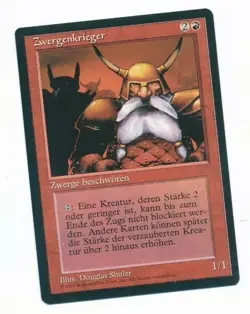 MTG Magic The Gathering FBB Dwarven Warriors GERMAN NM - Image 1