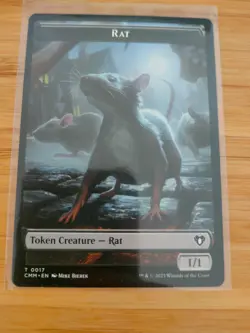 MTG Rat 0017 / Soldier 0009 Tokens Commander Masters M/NM Free UK P&P - Image 1