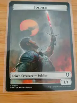 MTG Rat 0017 / Soldier 0009 Tokens Commander Masters M/NM Free UK P&P - Image 2