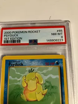 VINTAGE 1st Edition Team Rocket, PSA graded NM-MINT Pokemon Psyduck - Image 3