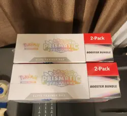 LOT OF 2 - COSTCO PRISMATIC EVOLUTIONS ETB + BOOSTER BUNDLE - SEALED - POKEMON - Image 5