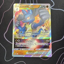 Pokemon TCG Lucario VSTAR SWSH214 Sword & Shield Holo Promo Card - Image 1