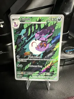 Pokemon Arbok 176/162 SV05: Temporal Forces Illustration Rare NM - Image 1