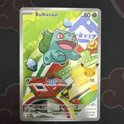 Bulbasaur 037 Black Star Illustration Rare NM - First Partner 30th Pokemon TCG - Image 1