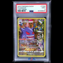PSA 9 2022 POKEMON SWORD & SHIELD LOST ORIGIN #TG06 FA GENGAR TG06/TG30 - Image 1